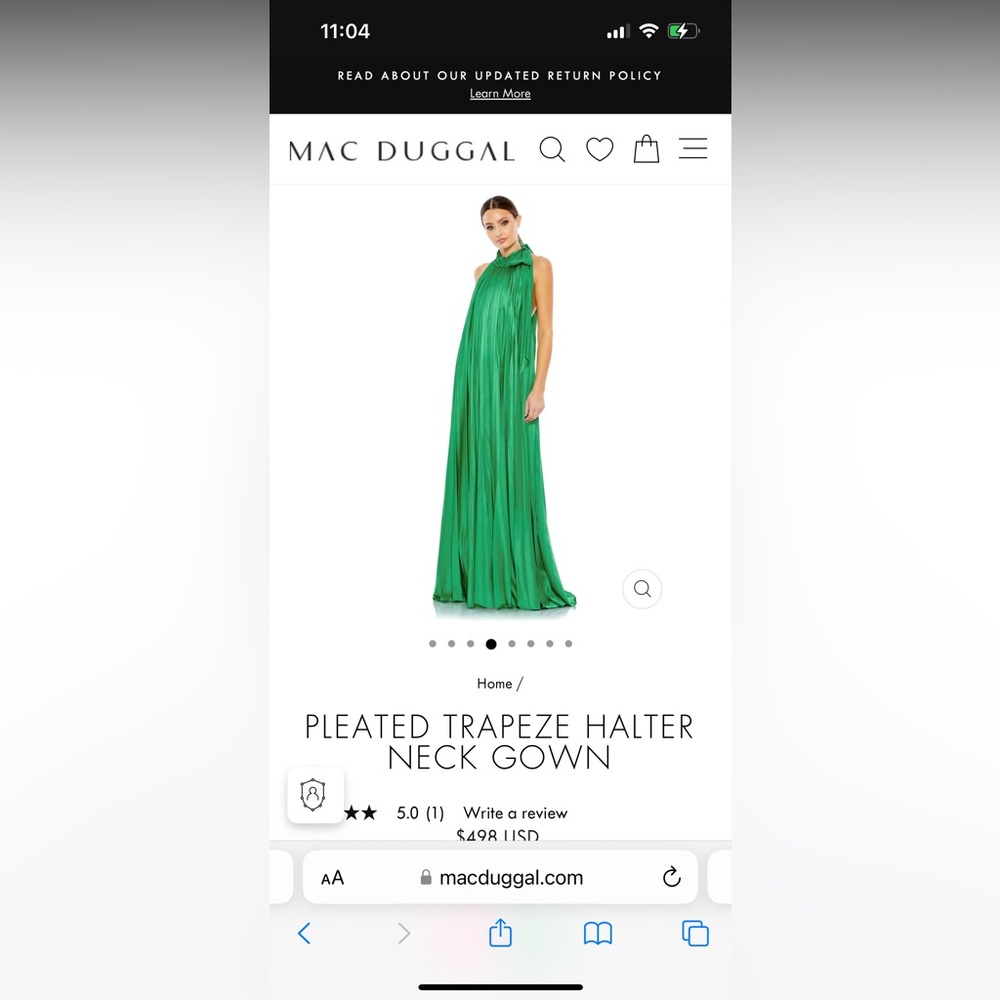 Mac Dugal Emerald Green Dress